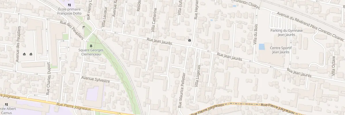 Plan du 93 Rue Jean Jaurès à Bois-Colombes