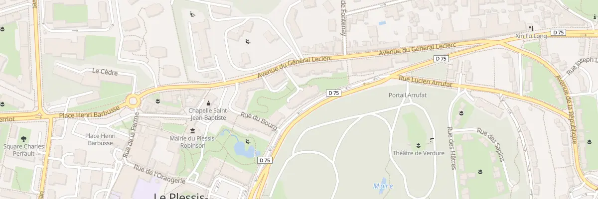 Plan du 4 Av Charles de Gaulle au Plessis-Robinson