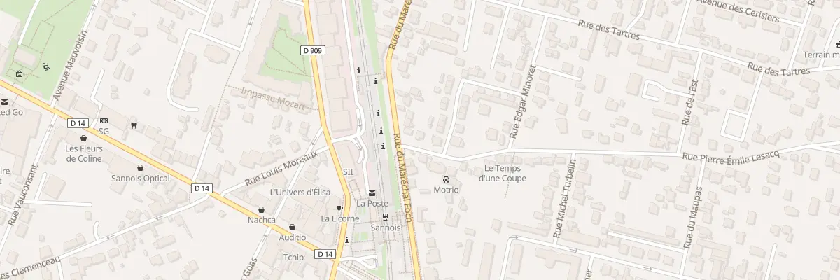Plan du 1 Rue Pierre Emile Lesacq à Sannois
