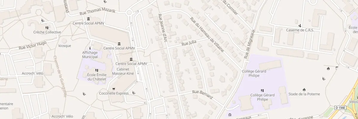 Plan du 68 Rue Jeanne d’Arc à Massy