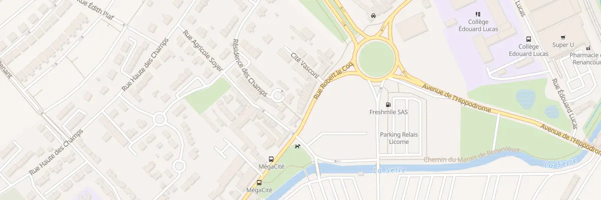 Plan du 358 Rue Robert Lecoq à Amiens