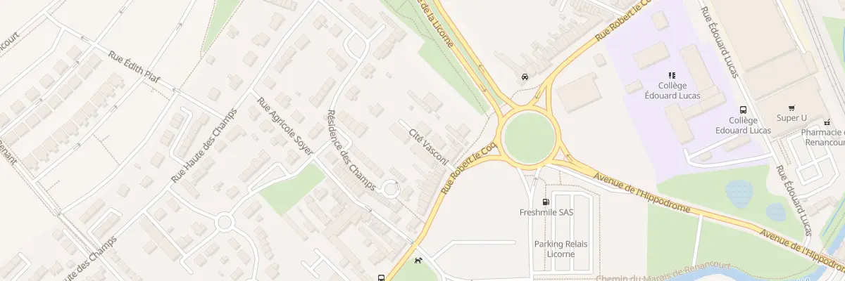 Plan du 332 Rue Robert Lecoq à Amiens