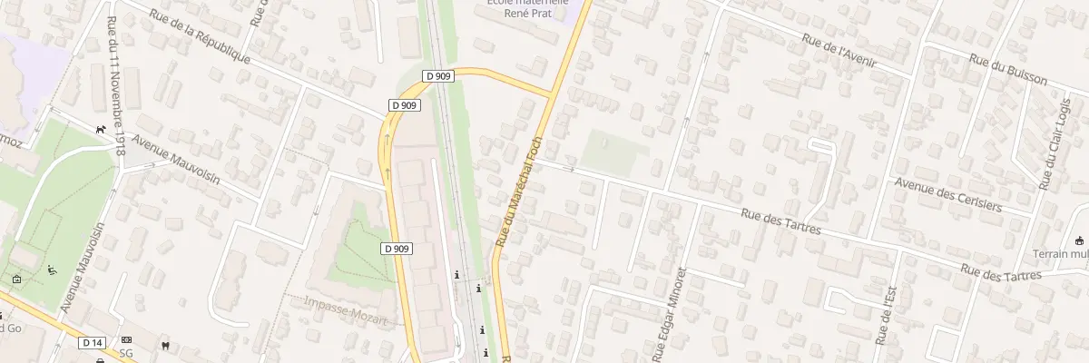 Plan du 56 Rue du Marechal Foch à Sannois