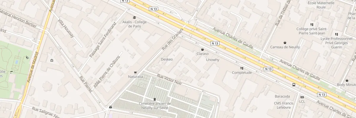 Plan du 153 Av Charles de Gaulle à Neuilly-sur-Seine