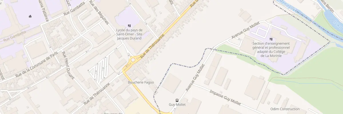 Plan du 97 Rue de Thérouanne à Saint-Omer
