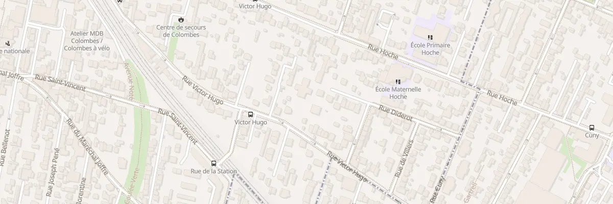Plan du 95 Rue Victor Hugo à Colombes
