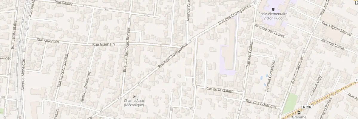Plan du 72 Rue des Champarons à Colombes