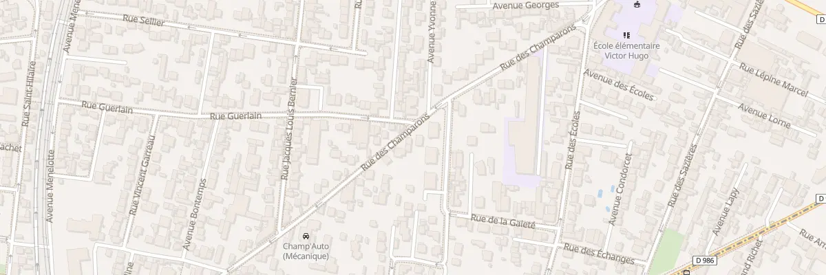 Plan du 70 Rue des Champarons à Colombes