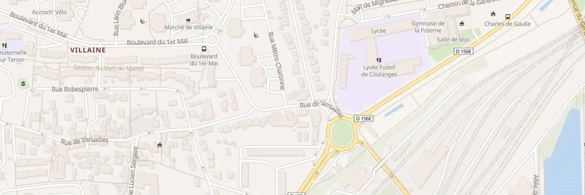 Plan du 2 Rue de Versailles à Massy
