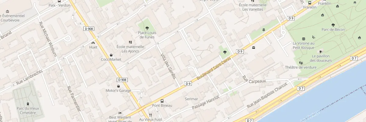 Plan du 125 Bd Saint-Denis à Courbevoie