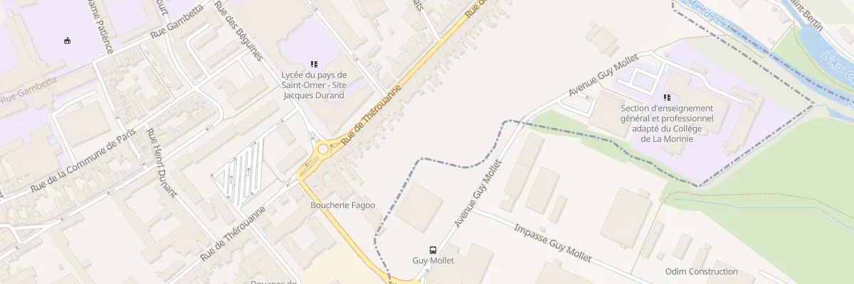 Plan du 99 Rue de Thérouanne à Saint-Omer