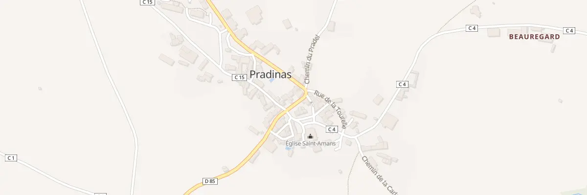 Plan du 5031 Pradinas à Pradinas