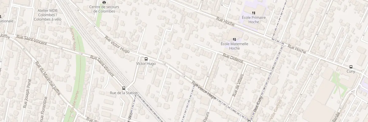 Plan du 101 Rue Victor Hugo à Colombes