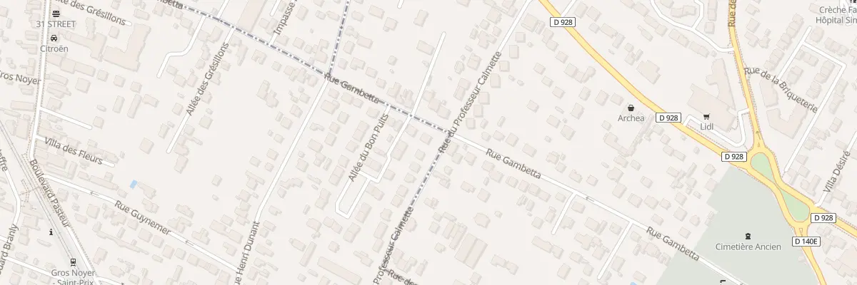 Plan du 86 Rue Gambetta à Ermont