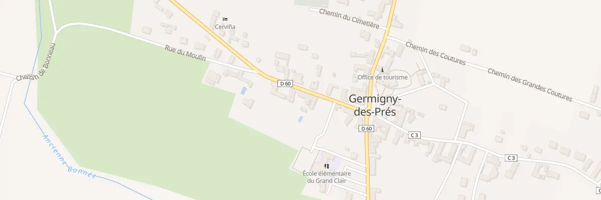 Plan du 9 Rte de Chateauneuf à Germigny-des-Prés