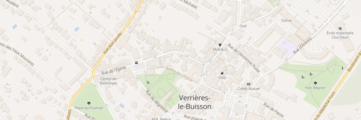Plan du 7 Rue de l’Eglise à Verrières-le-Buisson