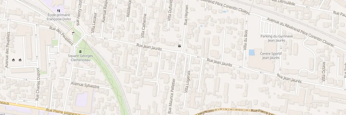 Plan du 89 Rue Jean Jaurès à Bois-Colombes