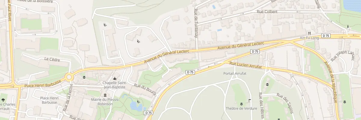 Plan du 34 Av du Gal Leclerc au Plessis-Robinson