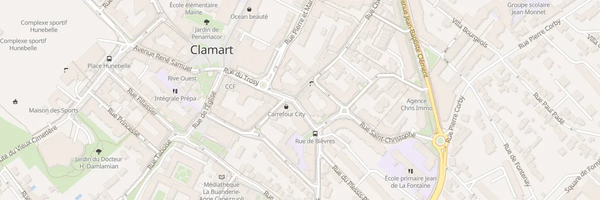 Plan du 1 Rue de Bièvres à Clamart