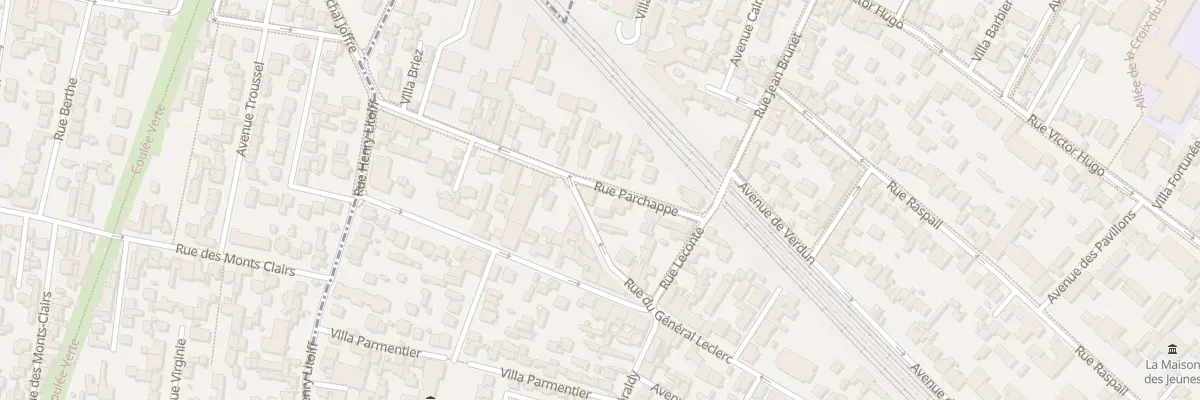 Plan du 60 Rue du Général Leclerc à Bois-Colombes