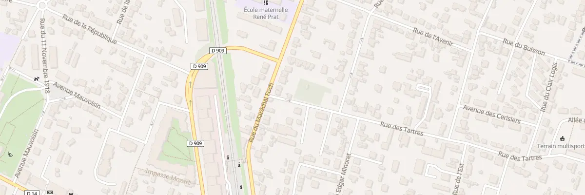 Plan du 58 Rue du Marechal Foch à Sannois