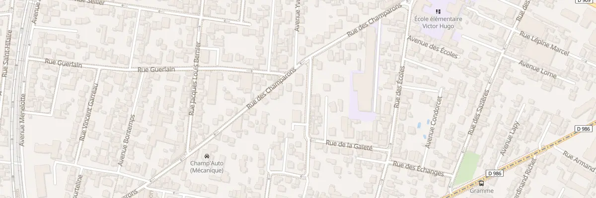 Plan du 78 Rue des Champarons à Colombes