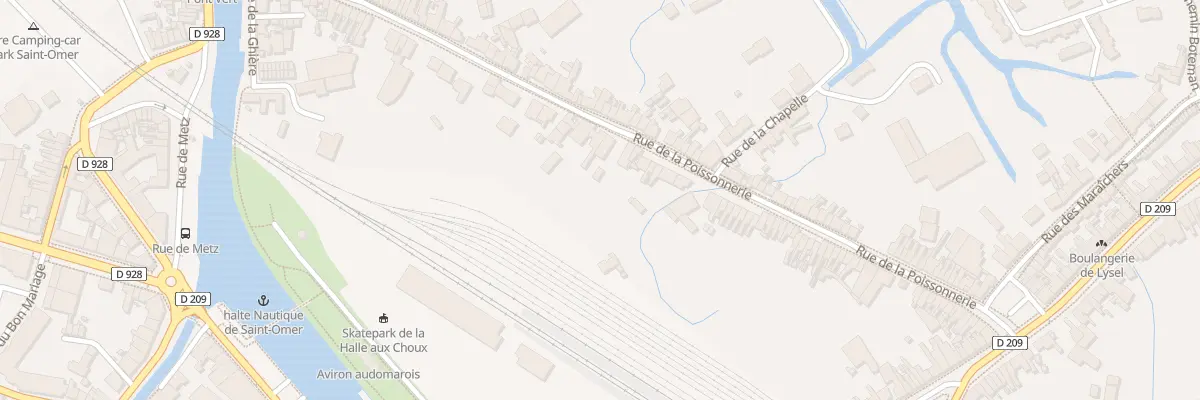 Plan du 65 Rue de la Poissonnerie à Saint-Omer