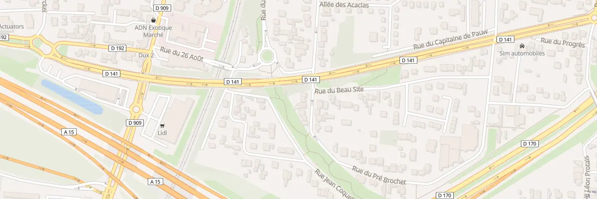 Plan du 28 Rue du Pre Brochet à Sannois