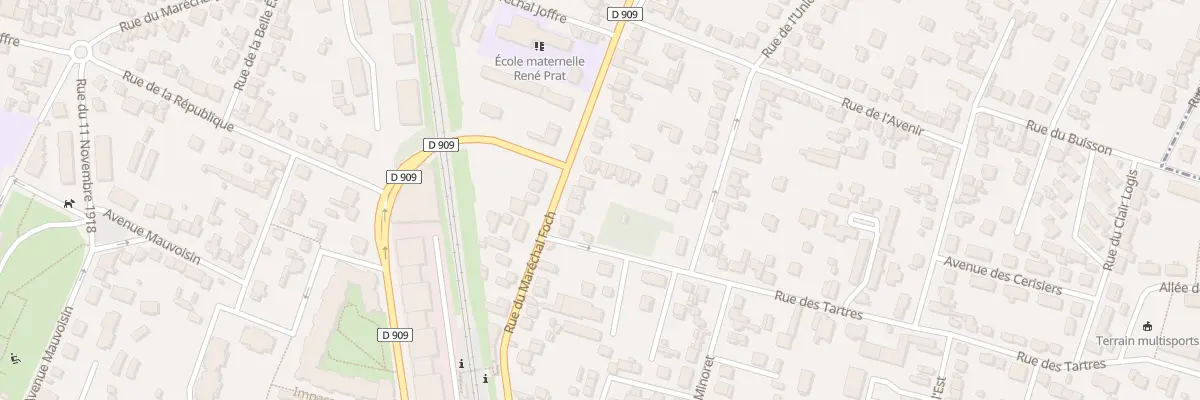 Plan du 66 Rue du Marechal Foch à Sannois