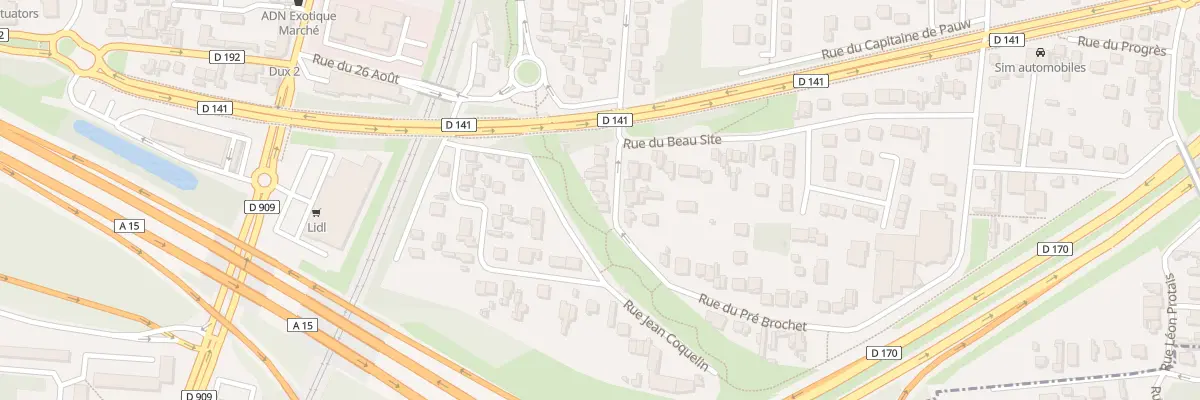 Plan du 34 Rue du Pre Brochet à Sannois
