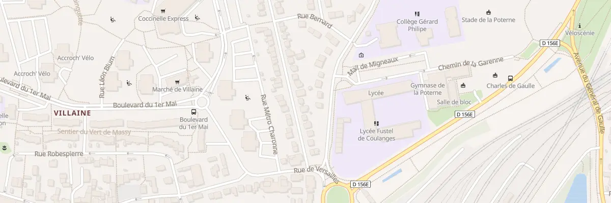 Plan du 14 Rue Jeanne d’Arc à Massy