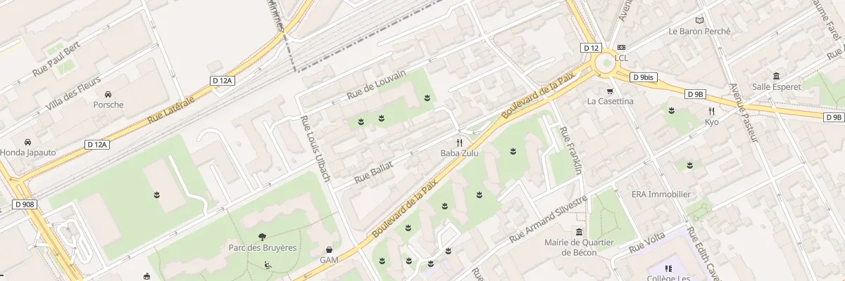 Plan du 13B Rue Baliat à Courbevoie