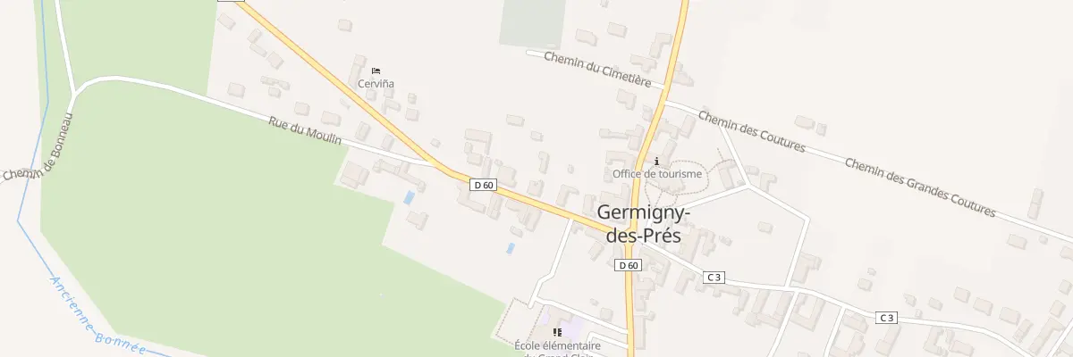 Plan du 10 Rte de Chateauneuf à Germigny-des-Prés