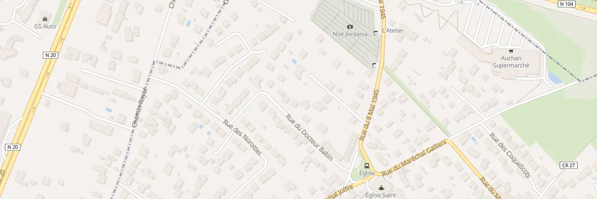 Plan du 10 Rue du Docteur Babin à Leuville-sur-Orge
