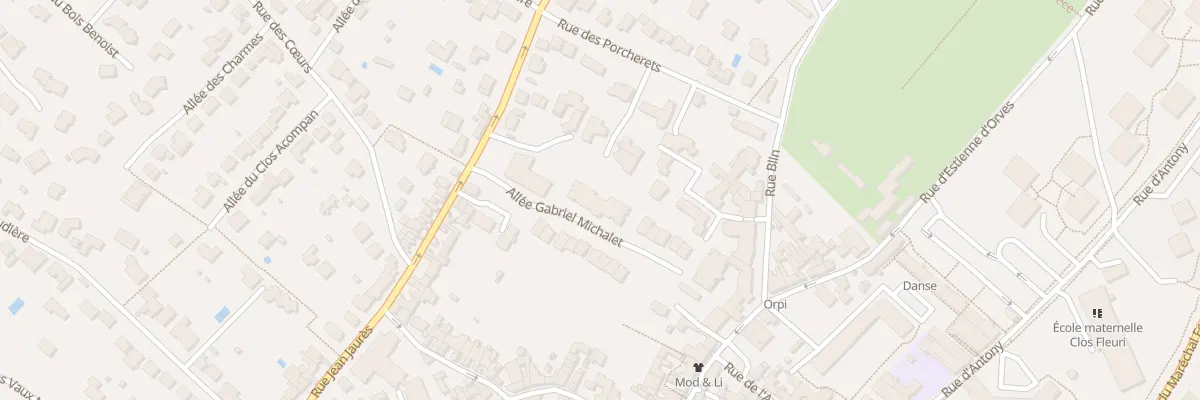 Plan du 6 All Gabriel Michalet à Verrières-le-Buisson