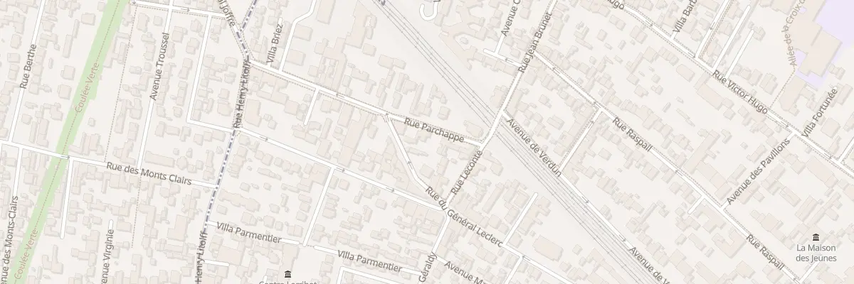 Plan du 7 Rue Parchappe à Bois-Colombes