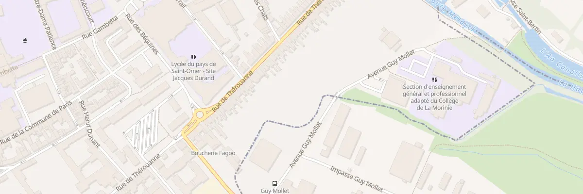 Plan du 109 Rue de Thérouanne à Saint-Omer