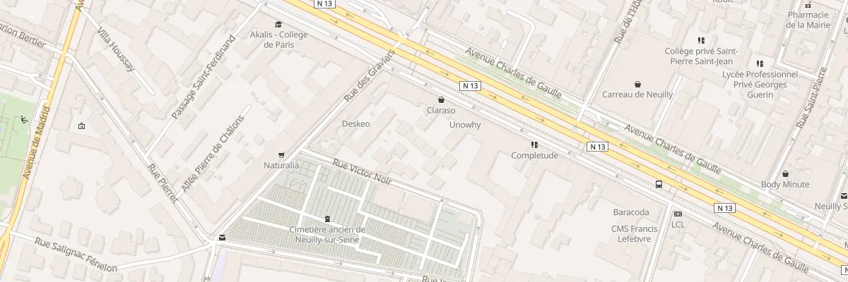 Plan du 147 Av Charles de Gaulle à Neuilly-sur-Seine