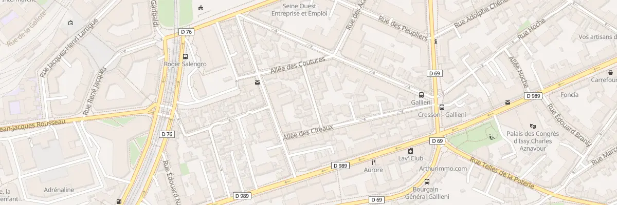 Plan du 15 All de la Fontaine à Issy-les-Moulineaux