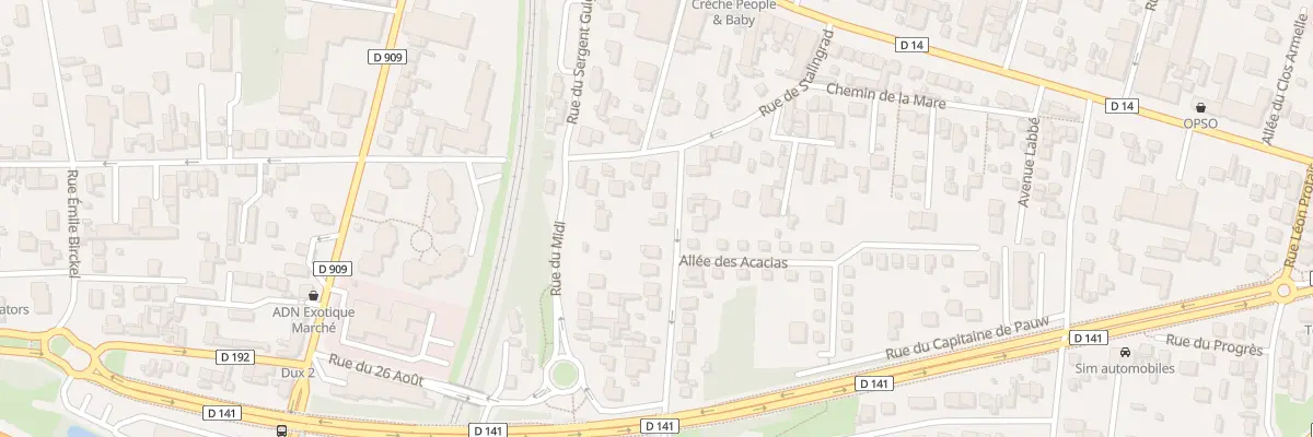 Plan du 6 Rue du Pre Brochet à Sannois