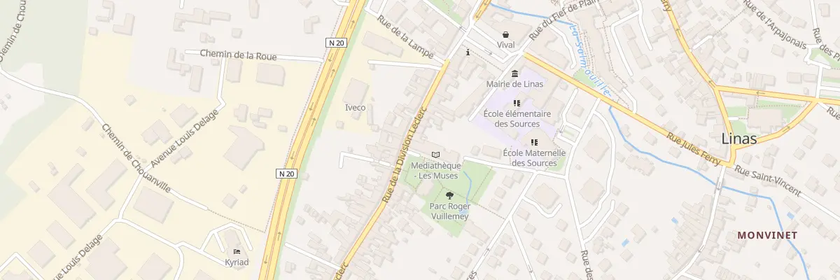 Plan du 99 Rue de la Division Leclerc à Linas