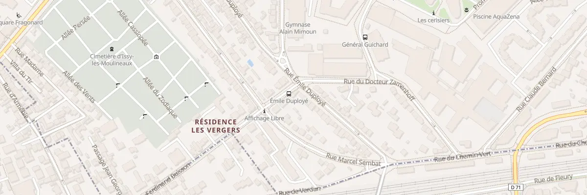 Plan du 3 Rue Ferdinand Buisson à Issy-les-Moulineaux