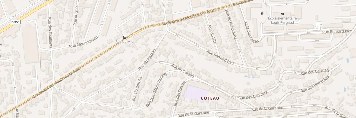 Plan du 9 Rue du Coteau au Plessis-Robinson
