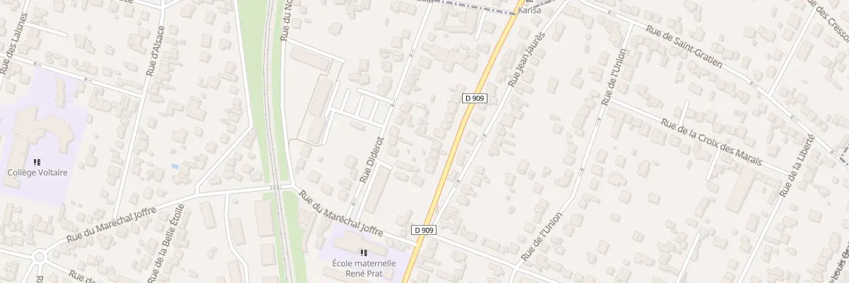 Plan du 43 Rue du Marechal Foch à Sannois