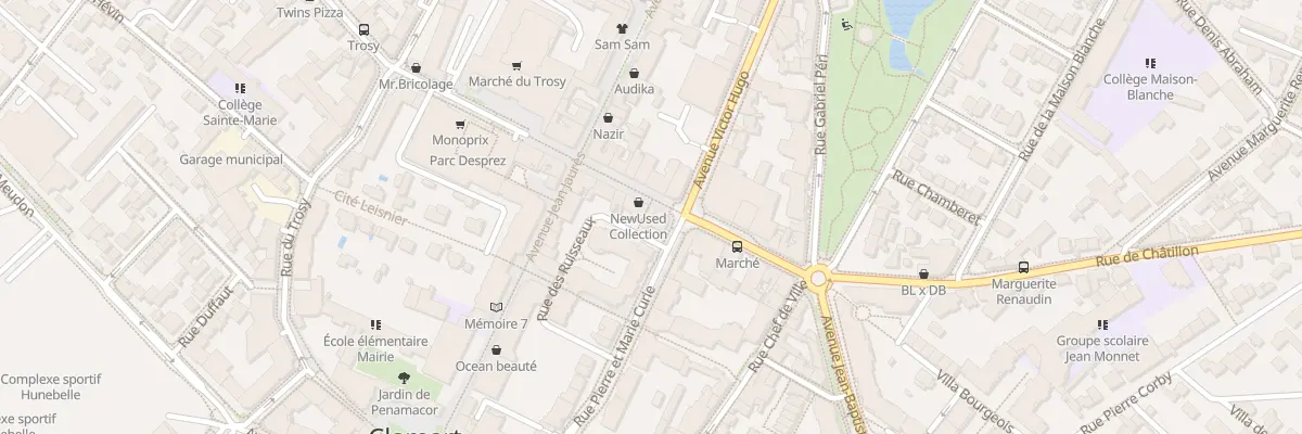 Plan du 13 Rue P Vaillant Couturier à Clamart
