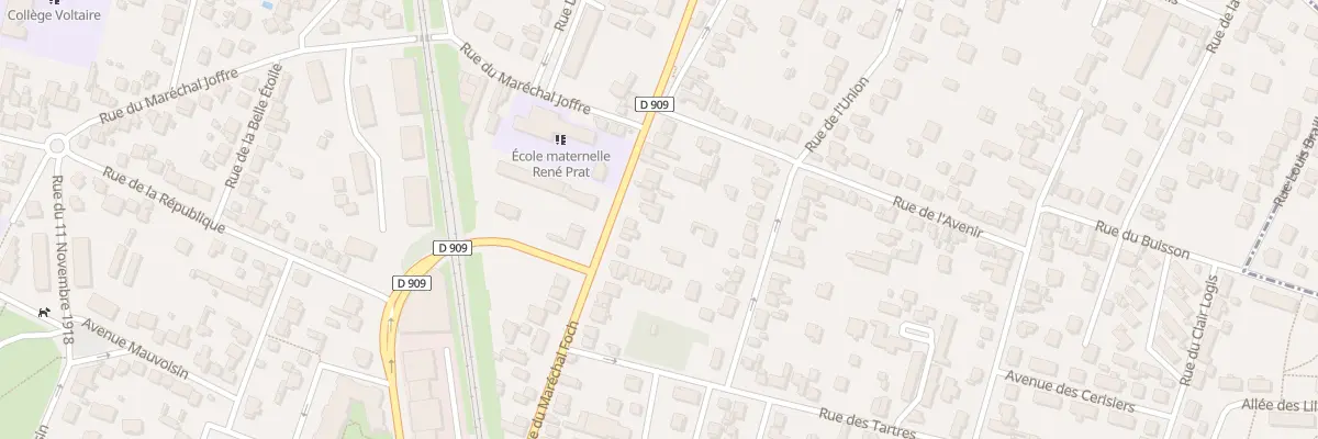 Plan du 84 Rue du Marechal Foch à Sannois