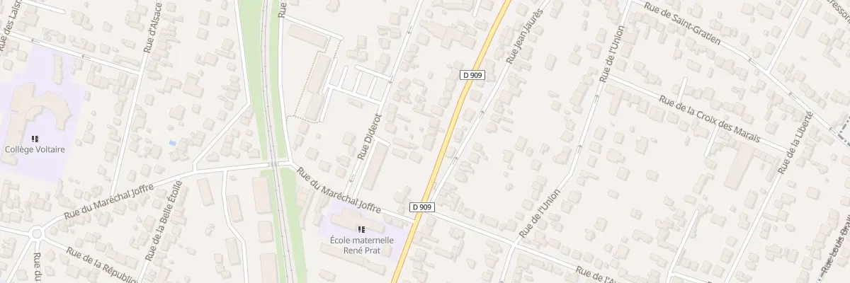 Plan du 39 Rue du Marechal Foch à Sannois