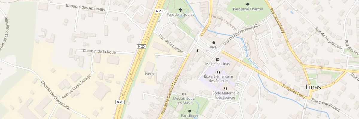 Plan du 64 Rue de la Division Leclerc à Linas