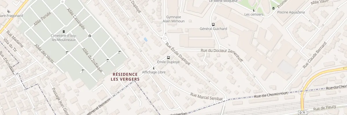 Plan du 1 Rue Ferdinand Buisson à Issy-les-Moulineaux