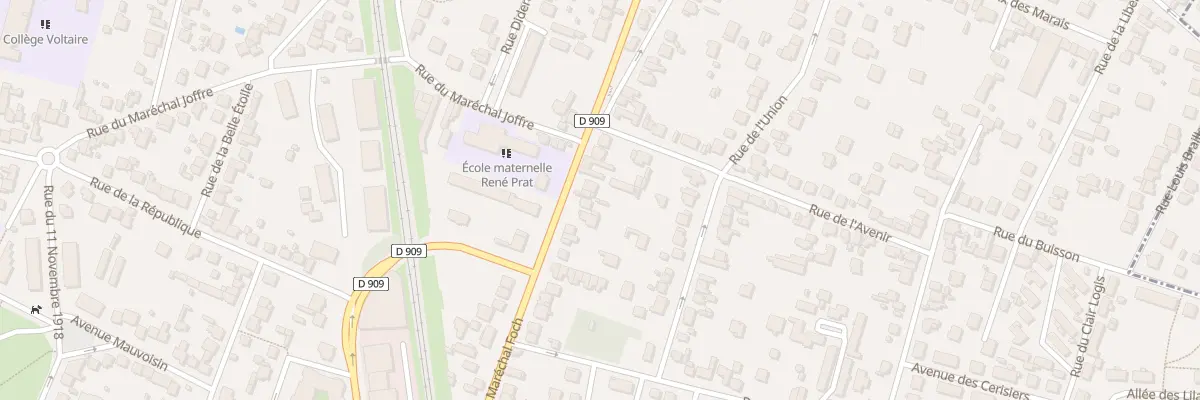 Plan du 90 Rue du Marechal Foch à Sannois